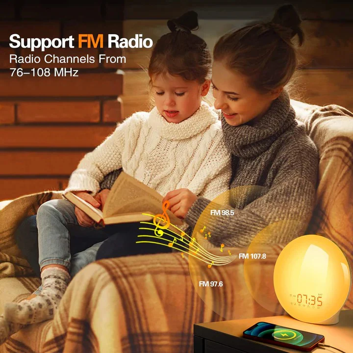 Alarm Clock with Adjustable Light and Sound Options - Image 5