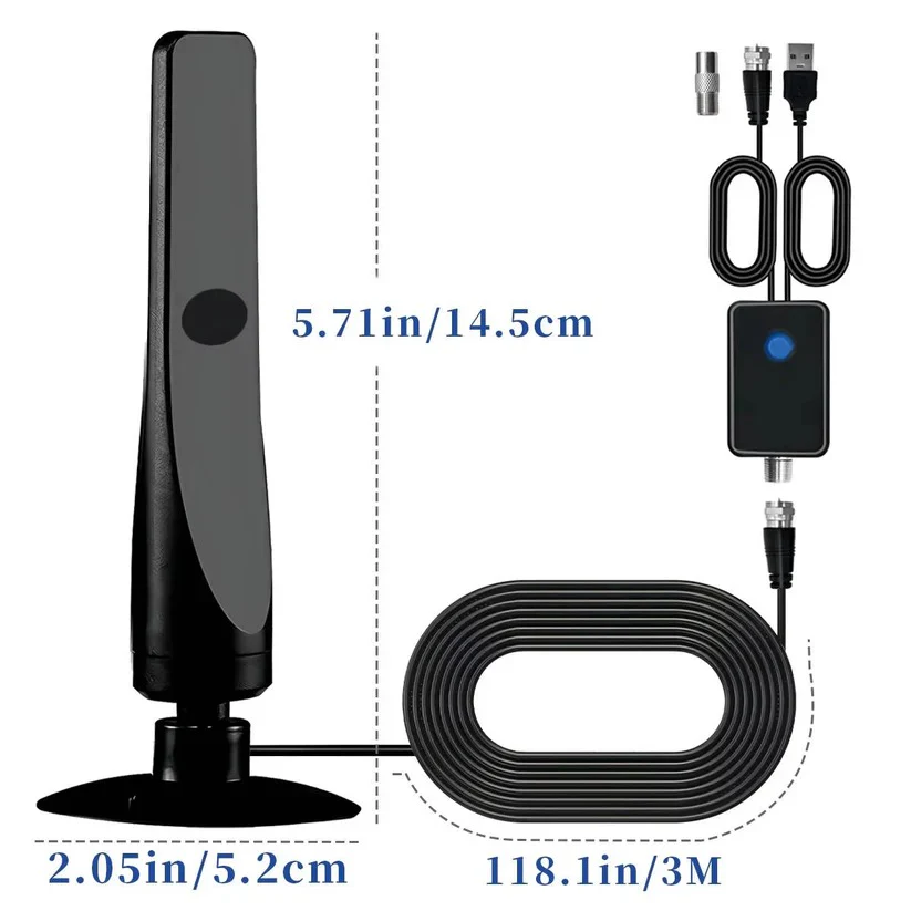 Amplified Indoor Digital TV Antenna for Local Channel Reception - Image 6