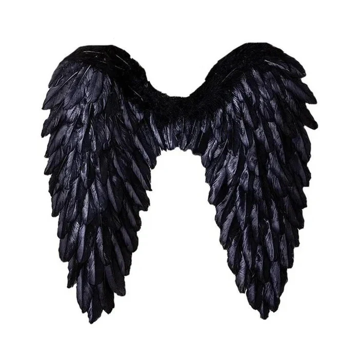 Angel Wings Costume with Realistic Feather Design - Image 2