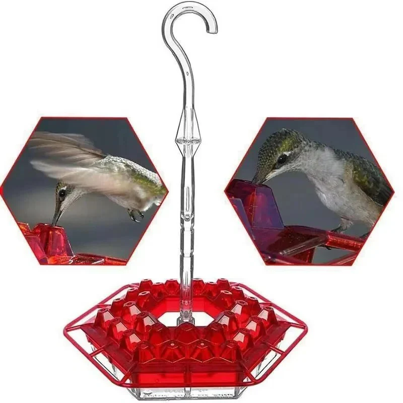 Hanging Hummingbird Feeder Leak Proof Design with Ant Protection & Perch - Image 5