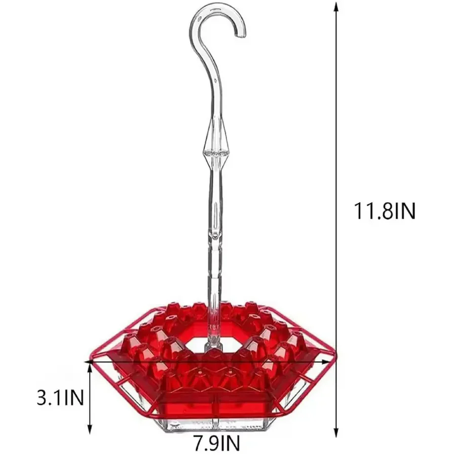 Hanging Hummingbird Feeder Leak Proof Design with Ant Protection & Perch - Image 6