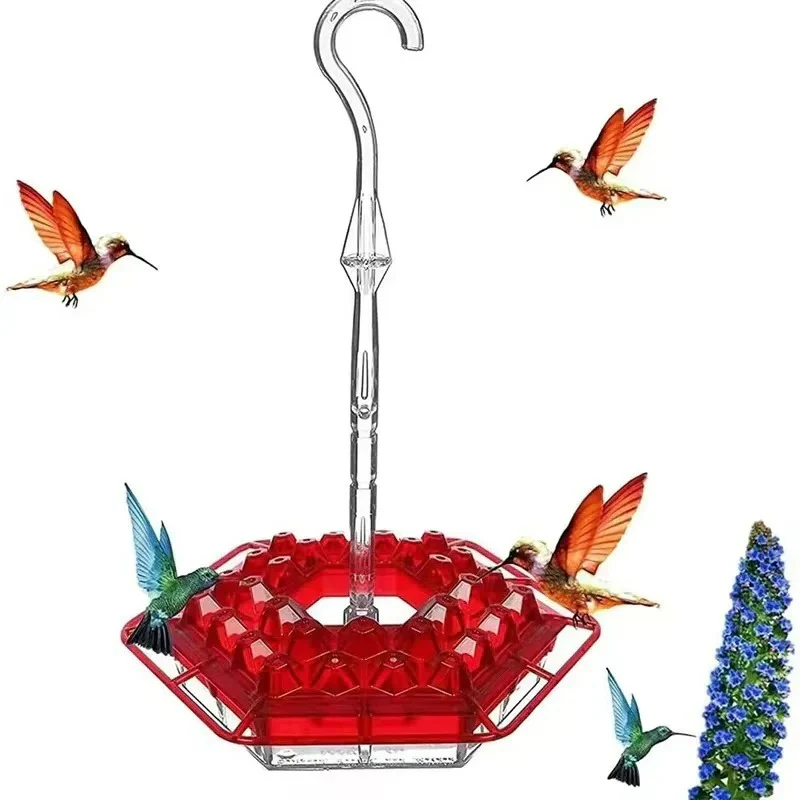 Hanging Hummingbird Feeder Leak Proof Design with Ant Protection & Perch - Image 8