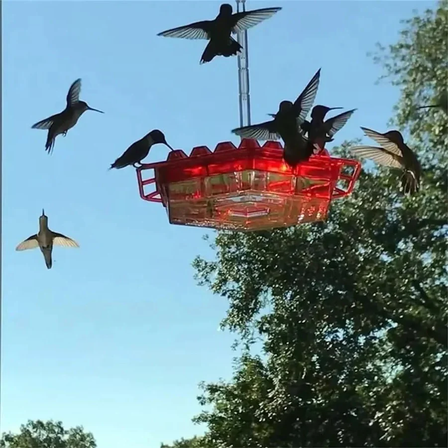 Hanging Hummingbird Feeder Leak Proof Design with Ant Protection & Perch - Image 9