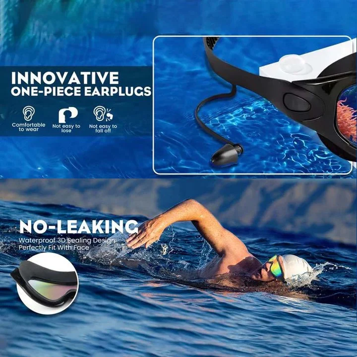 Anti Fog Swimming Goggles with Wide Angle Lens - Image 10