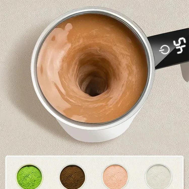 Rechargeable Self-Stirring Mug, Automatic Mixing Cup with LED Display - Image 4