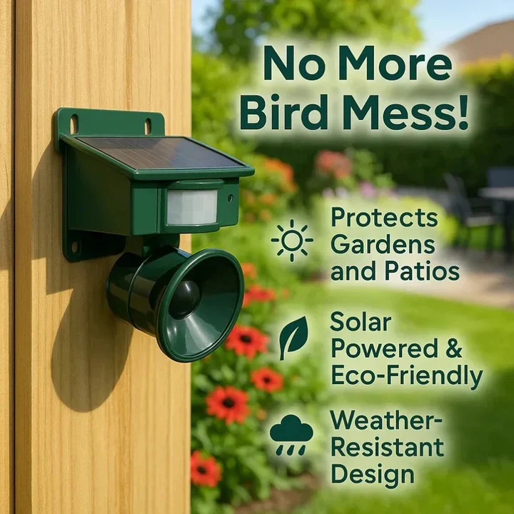 Automatic Motion Sensor Bird Repellent Device for Yard Protection - Image 5