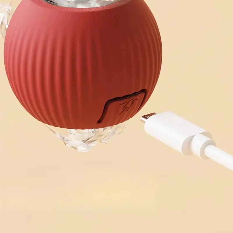 Motorized Rolling Cat Toy with Fiber Tail Design - Image 7