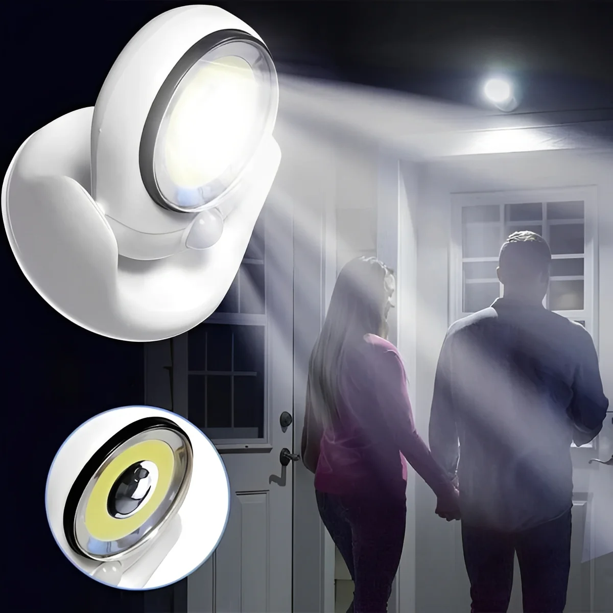 Battery Powered Motion Sensor LED Light with Adjustable Base - Image 2