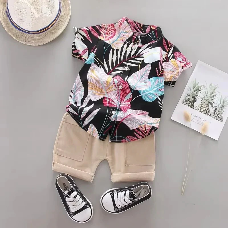 Baby Boy Outfit Summer Clothes – Set of 2, Top and Shorts - Image 2
