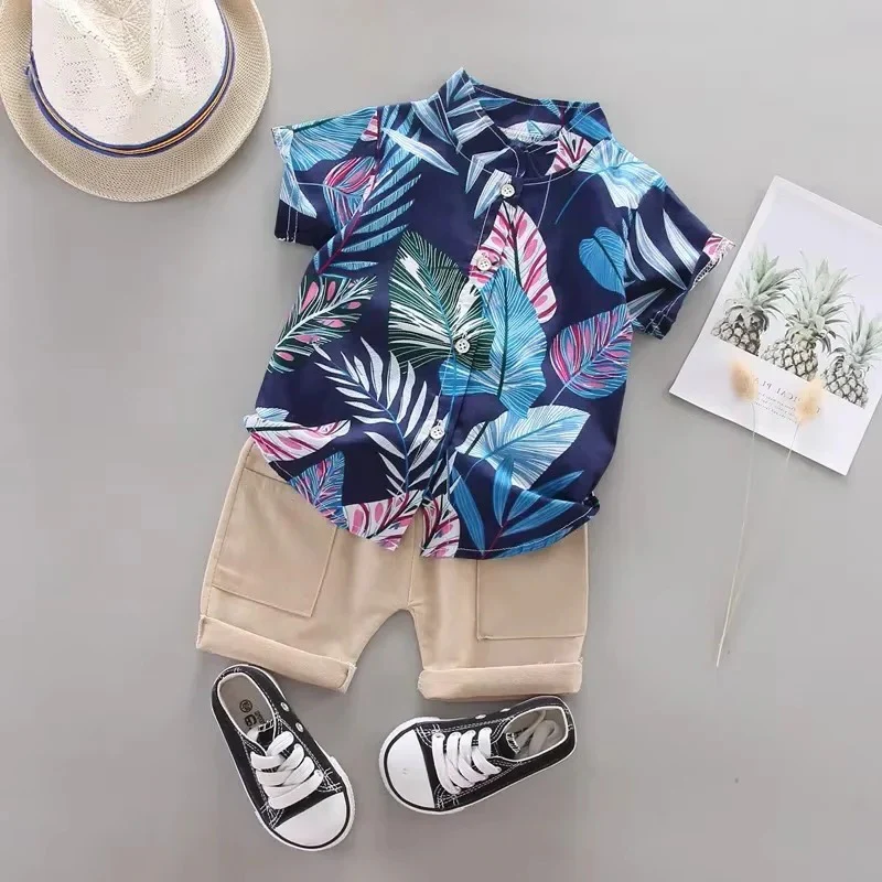 Baby Boy Outfit Summer Clothes – Set of 2, Top and Shorts - Image 3