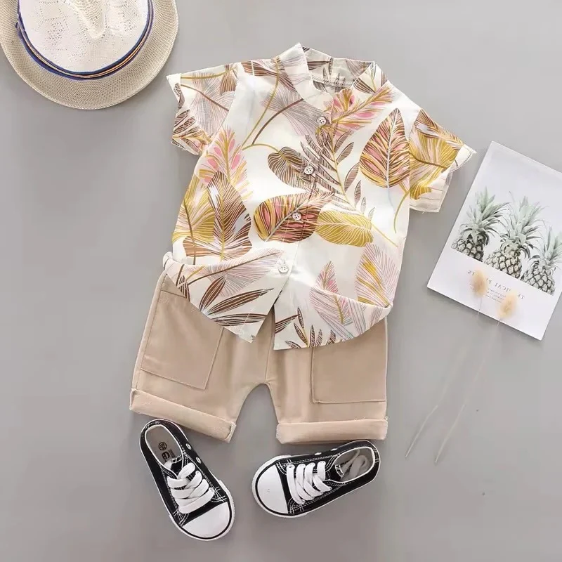 Baby Boy Outfit Summer Clothes – Set of 2, Top and Shorts - Image 4