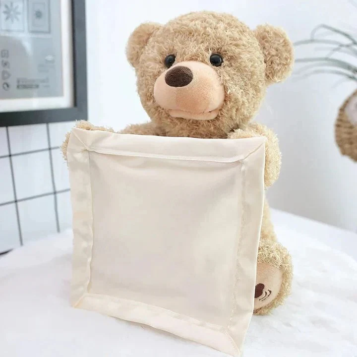 Peek A Boo Teddy Bear Plush Toy - Image 3
