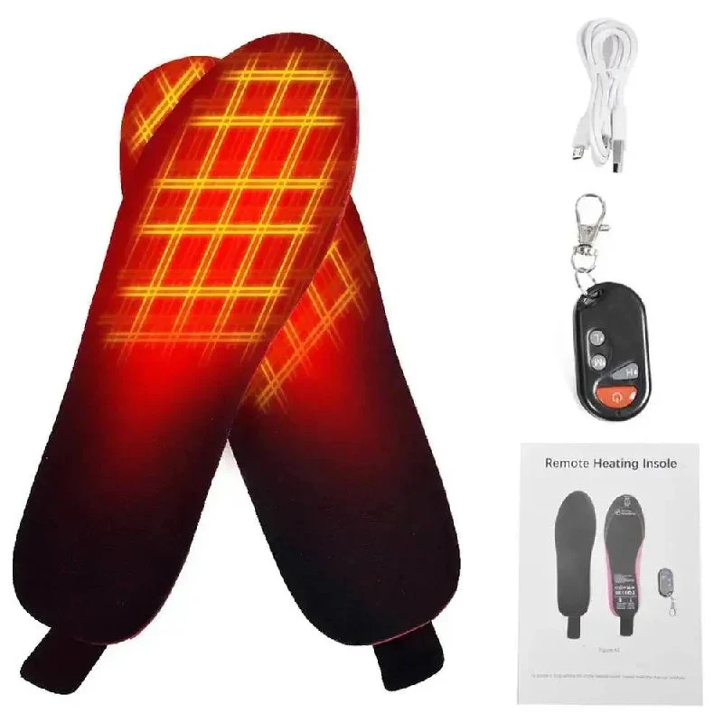 Unisex Battery Powered Heated Foot Insoles with Adjustable Heat Settings and Trim to Fit Design - Image 5