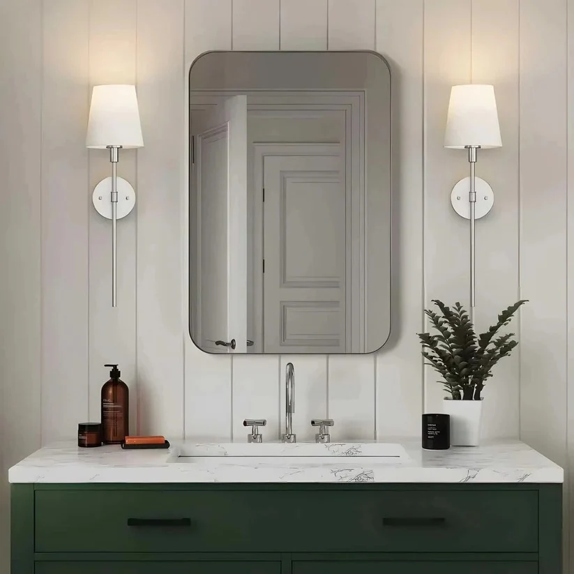 Battery Powered Wall Sconce with Cordless Mounting Design, Set of 2 - Image 3