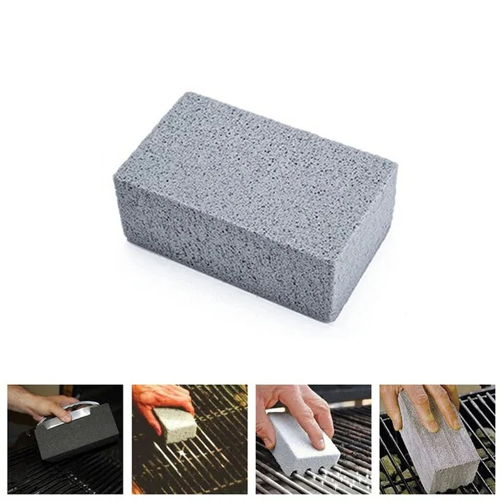 BBQ Grill Cleaning Bricks Pumice Stone Scrubber, Set of 5 - Image 2