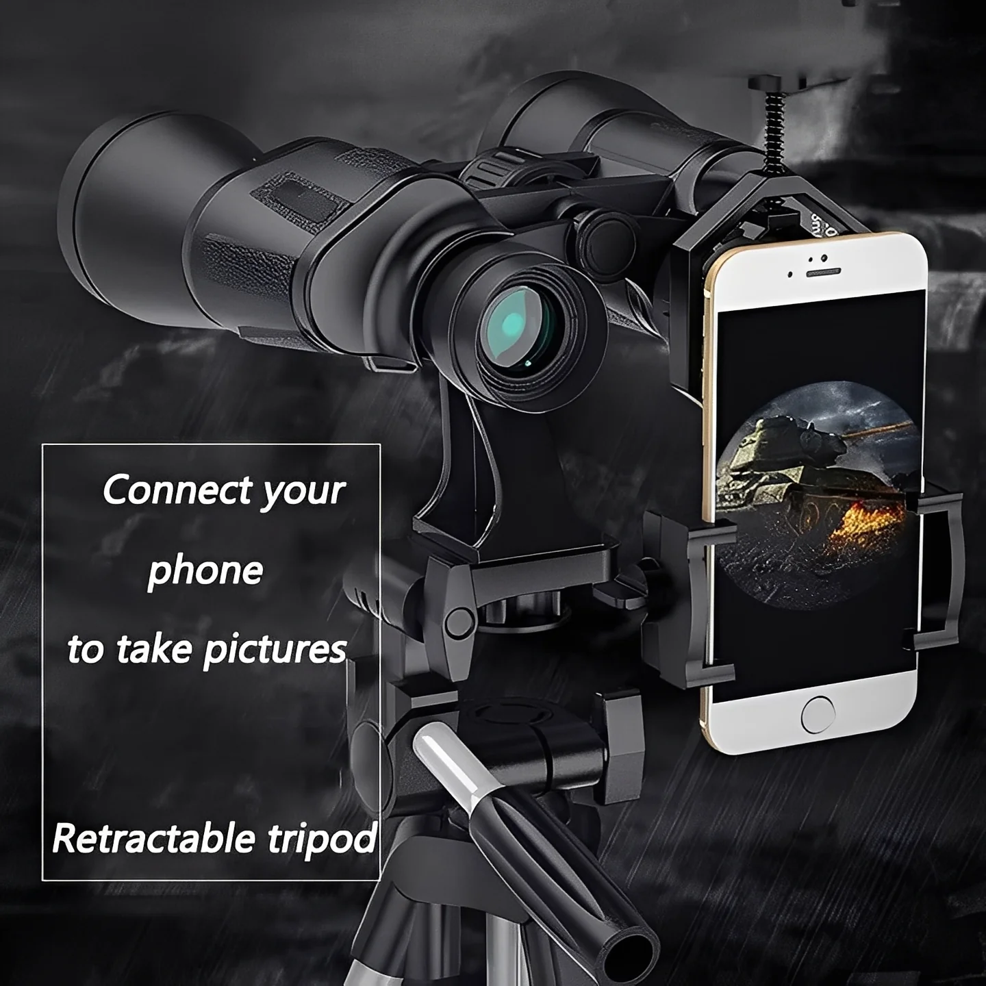 Binoculars with Adjustable Focus and Smartphone Adapter - Image 9