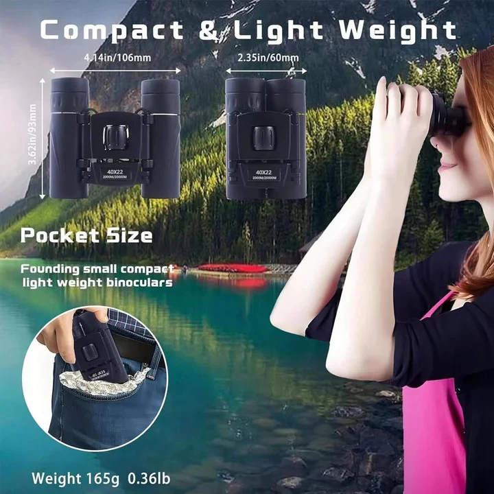 Binoculars with 40x Magnification and 22mm Objective Lens - Image 4