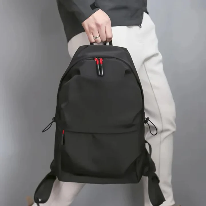 Black Backpack with Multiple Storage Pockets - Image 2