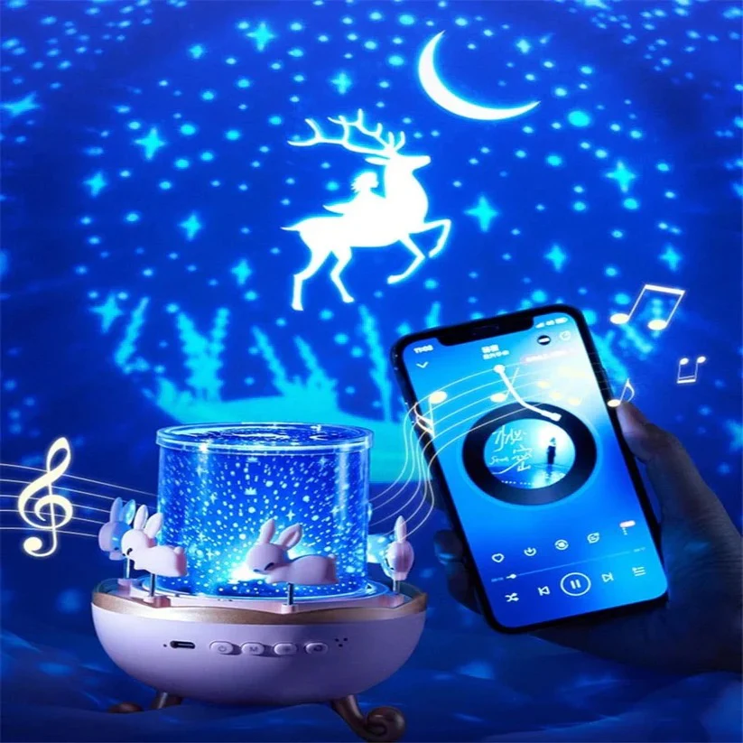 Rechargeable Bedtime Projector with Wireless Speaker - Image 10