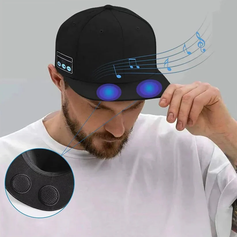 Bluetooth Speaker Baseball Cap with Open Ear Audio and Mic - Image 4