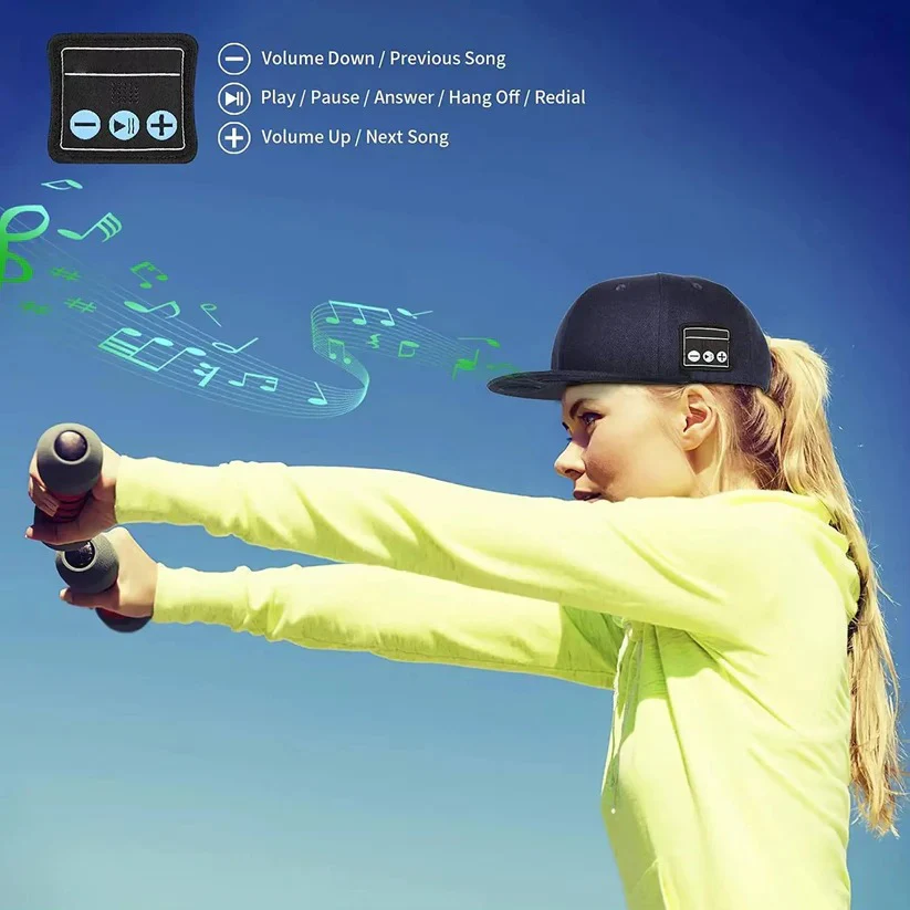 Bluetooth Speaker Baseball Cap with Open Ear Audio and Mic - Image 7