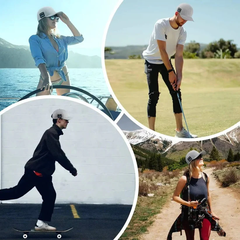 Bluetooth Speaker Baseball Cap with Open Ear Audio and Mic - Image 8
