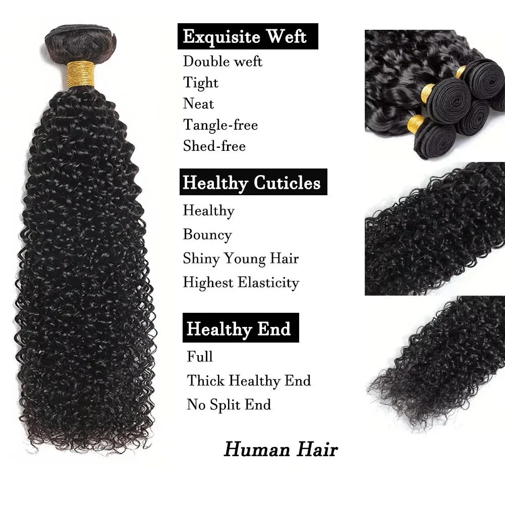 Brazilian Curly Human Hair and Kinky Curly Extensions - Image 2