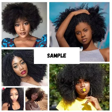 Brazilian Virgin Human Hair Bundles of Afro Kinky Curly Style - Image 7