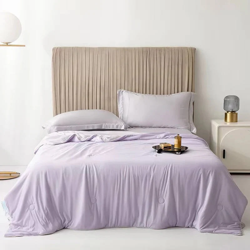 Lightweight Cooling Blanket with Ice Silk Fabric for Summer - Image 5