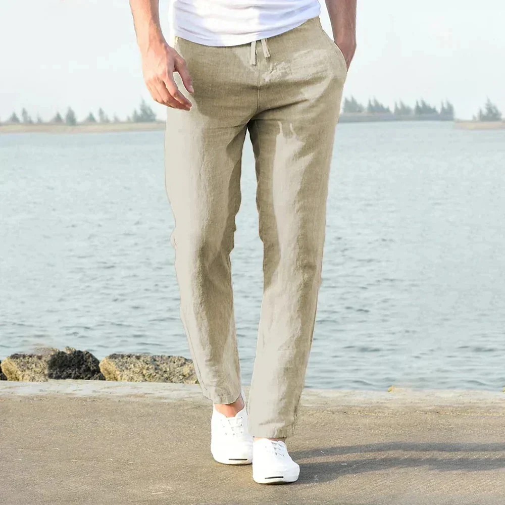 Men’s Linen Casual Pants for Spring and Summer - Image 3
