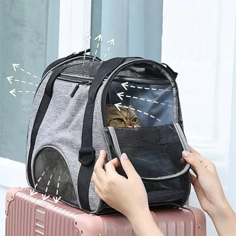 Breathable Mesh Pet Carrier Bag for Small Dogs and Cats - Image 12