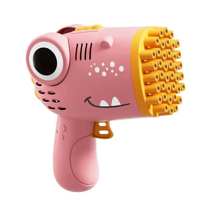 Battery Operated Dinosaur Bubble Blowing Toy for Kids - Image 2