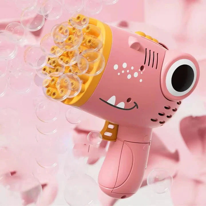 Battery Operated Dinosaur Bubble Blowing Toy for Kids - Image 7