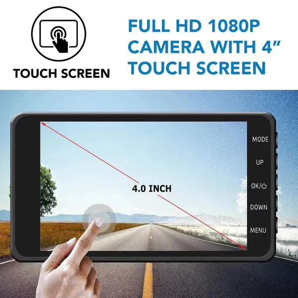 Dual Front & Rear Dash Cam with Night Vision 1080p HD - Image 4