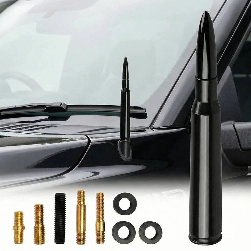 Car Radio Antenna Replacement with Rubber Seals and Adapters, 8 Thread Adapters - Image 3