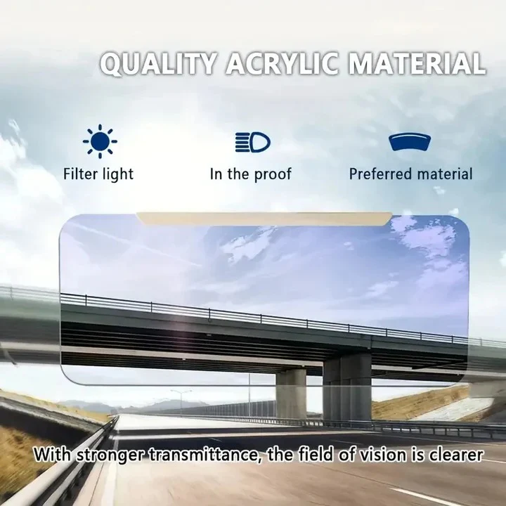 Adjustable Car Sun Visor Extension with Polarized Light Filter - Image 2