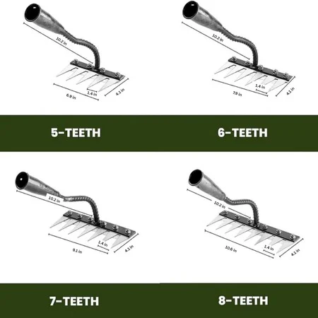 Carbon Steel Garden Weeding Rake, Hand Tool - Image 9