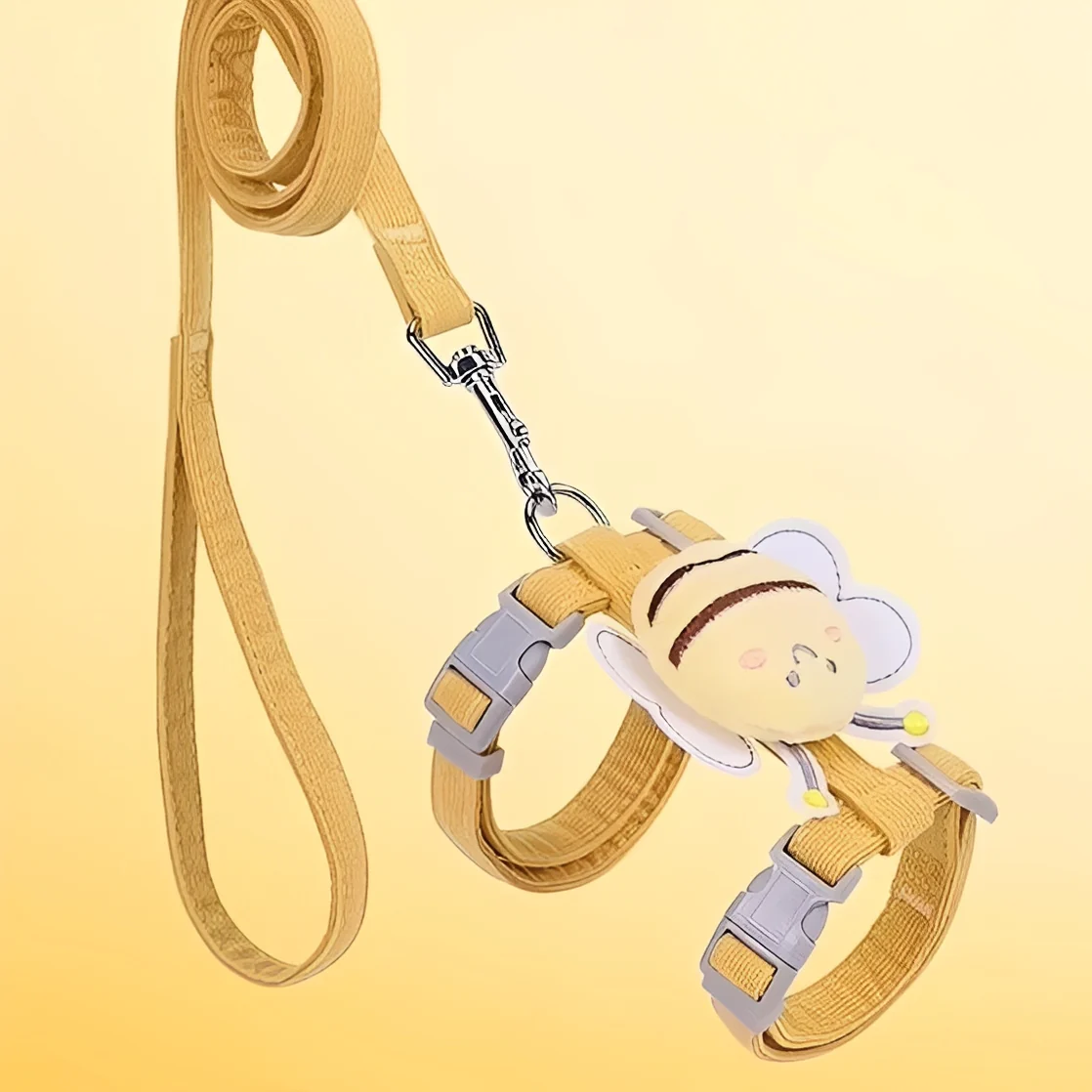 Cat Harness and Collar with Adjustable Straps