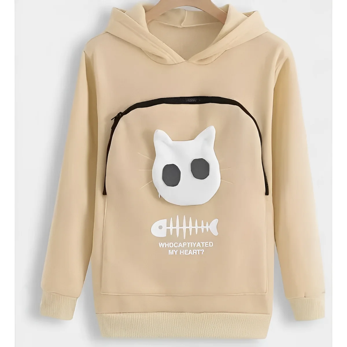 Cat Lover Hoodie with Cuddle Pouch for Pets - Image 2