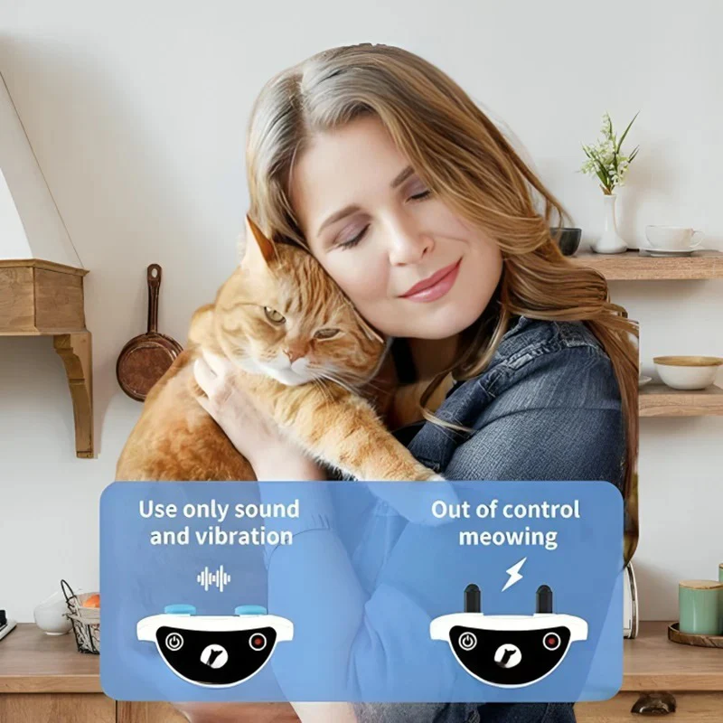 Adjustable Cat Feedback Collar – Sound & Vibration Modes - Image 2