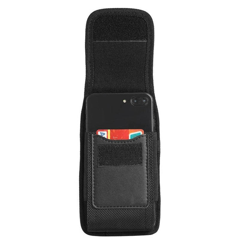Cell Phone Belt Clip Case with Pouch and Flap Closure - Image 7