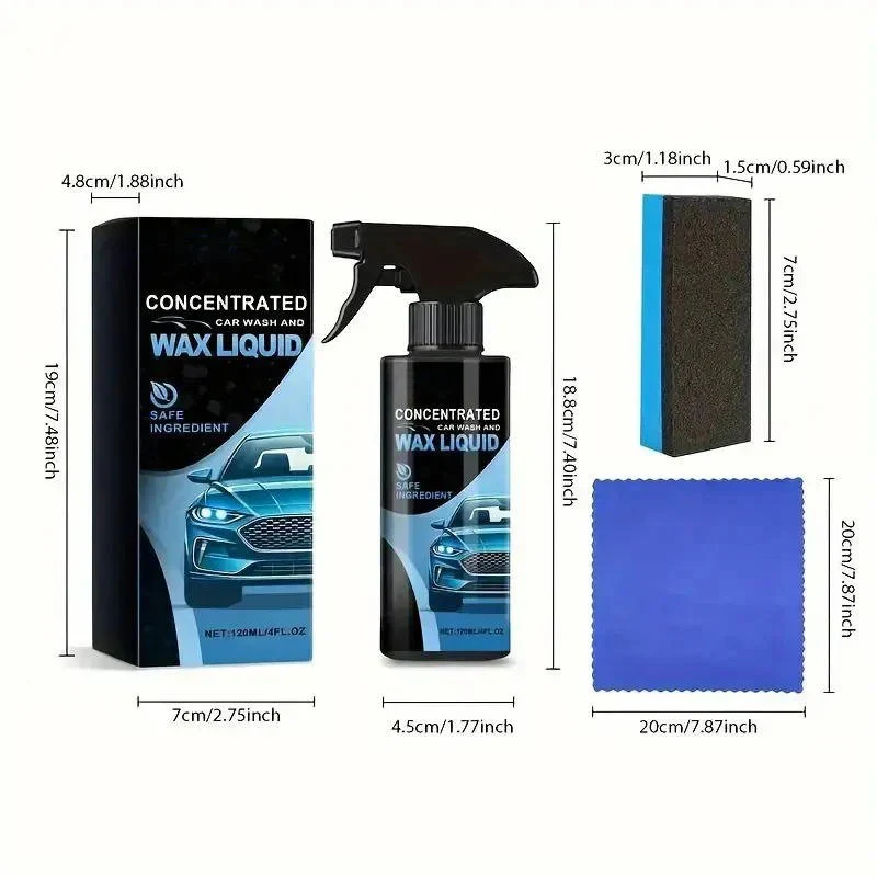 Ceramic Car Paint Protection Spray with Gloss Finish, Microfiber Towel and Sponge - Image 6