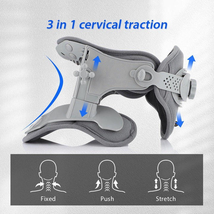 Cervical Neck Traction Device with Adjustable Height and Heat Settings - Image 14