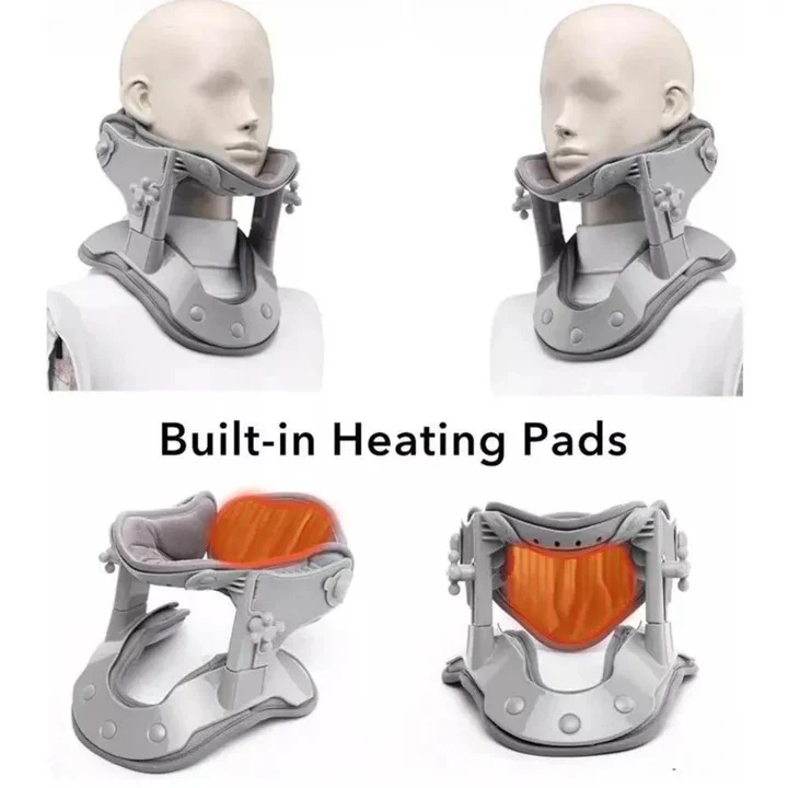 Cervical Neck Traction Device with Adjustable Height and Heat Settings - Image 2