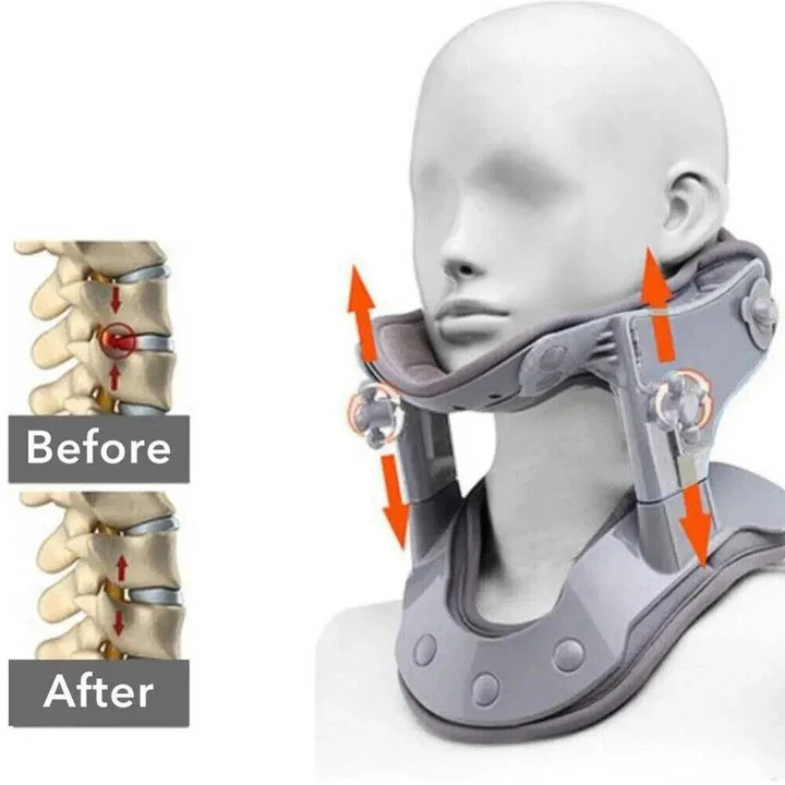 Cervical Neck Traction Device with Adjustable Height and Heat Settings - Image 5