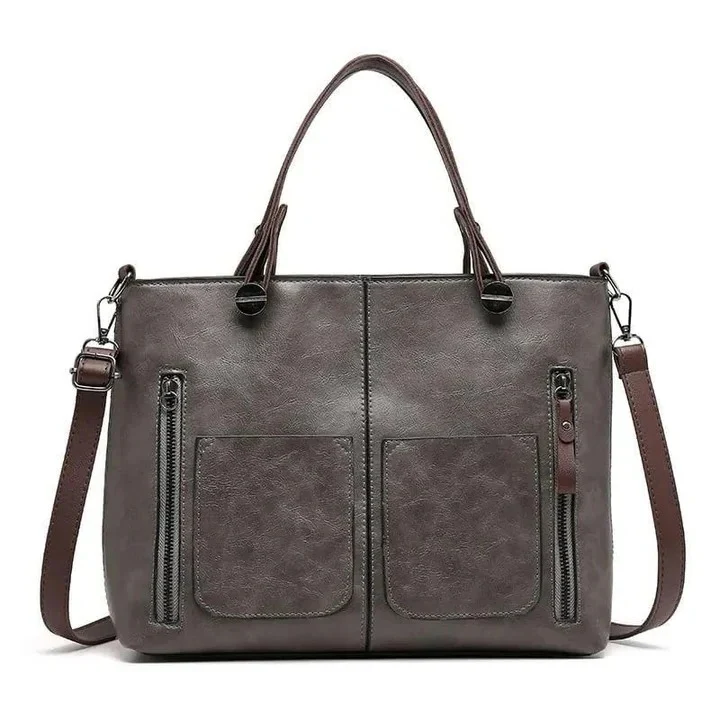 Classic Leather Handbag with Minimalist Design - Image 3
