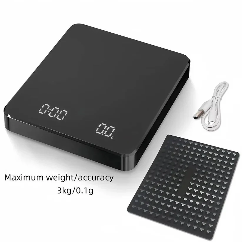 Coffee Scale with Timer and Drip Mat, 3kg Capacity with Built In Timer - Image 5