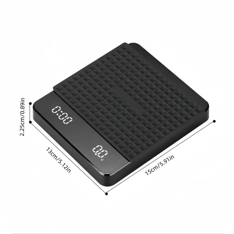 Coffee Scale with Timer and Drip Mat, 3kg Capacity with Built In Timer - Image 7