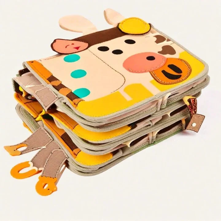 Kid's Portable Activity Book with Textures and Fasteners - Image 5