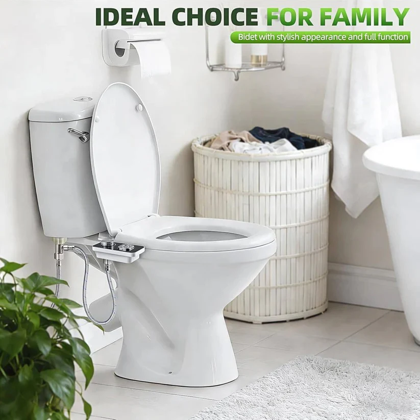 Cold Water Bidet Seat Attachment with Dual Nozzle and Self-Cleaning Function - Image 4